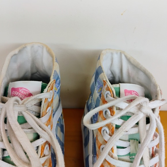 Vans Sk8-Hi Tapered Gingham Block Sneakers‎ Women's Size 9 Men's Size 7.5 - Picture 4 of 12